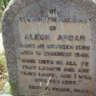 APCAR Aleck 19??-194?