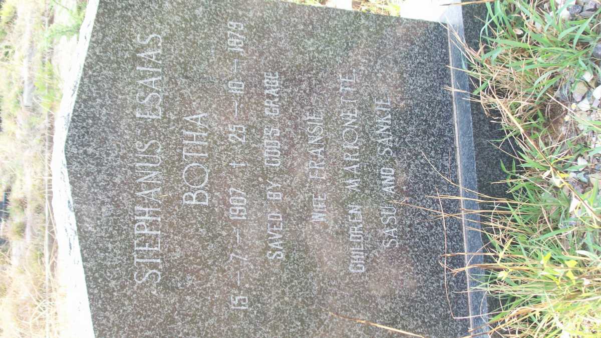 BOTHA Stephanus Esaias 1907-1979