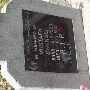 BWANALI Mustafa 1923-1991