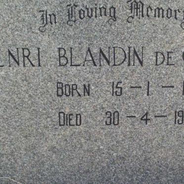 CHALAIN Henry Blandin, de 1917-1979