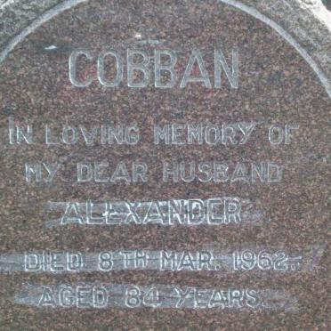 COBBAN Alexander -1962