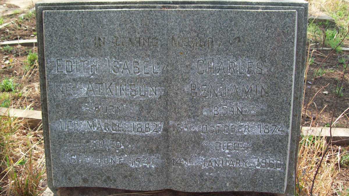 ? Charles Benjamin 1874-1960 &amp; Edith Isabel  ATKINSON 1882-1941