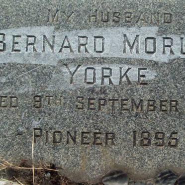 YORKE Bernard Morley -1957