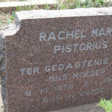 PISTORUIS Rachel Maria 1878-1964