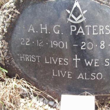 PATERSON A.H.G. 1901-1969