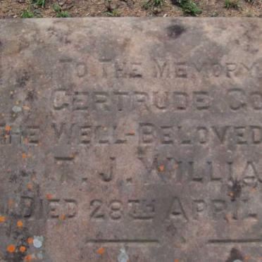 WILLIAMS Gertrude Gore -1924