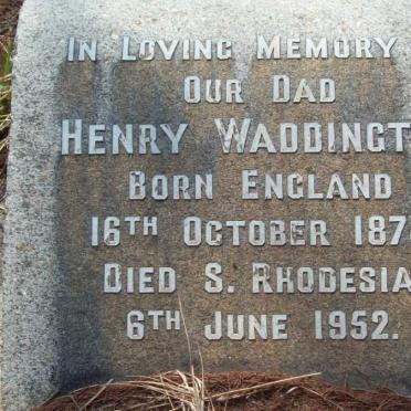 WADDINGTON Henry 1875-1952
