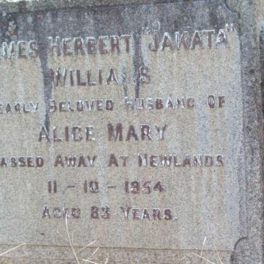 WILLIAMS James Herbert -1954