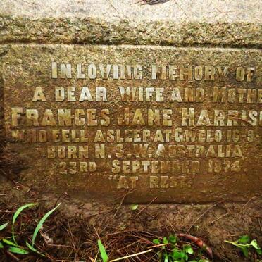 HARRISON Frances Jane 1874-1937