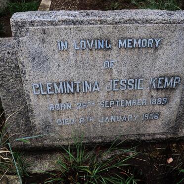 KEMP Clementina Jessie 1889-1956