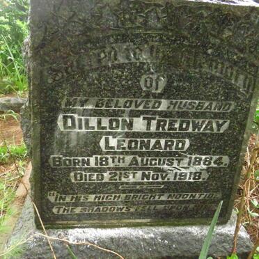 LEONARD Dillon Tredway 1884-1918