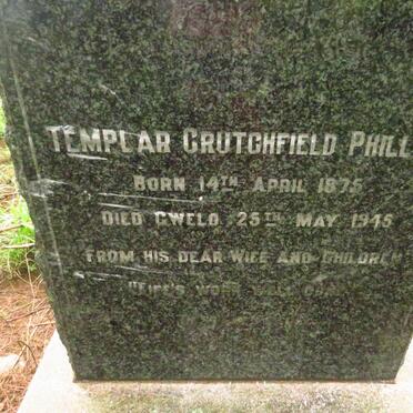 PHILLIPS Templar Crutchfield 1875-1945