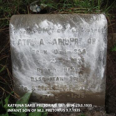 PRETORIUS Katrina Sarie 1854-1935 :: PRETORIUS -1935