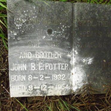 POTTER John B.E. 1932-1954