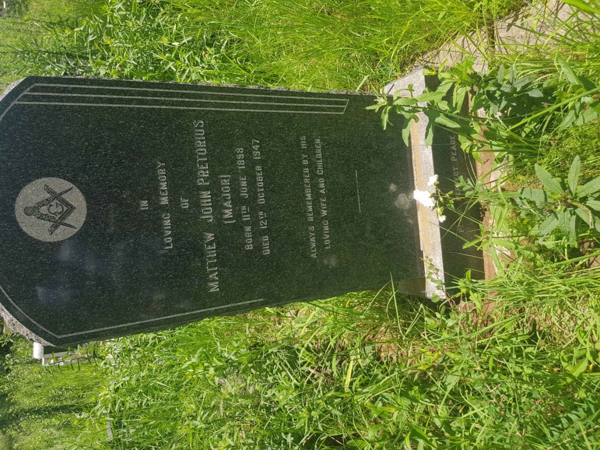 PRETORIUS Matthew John 1898-1947