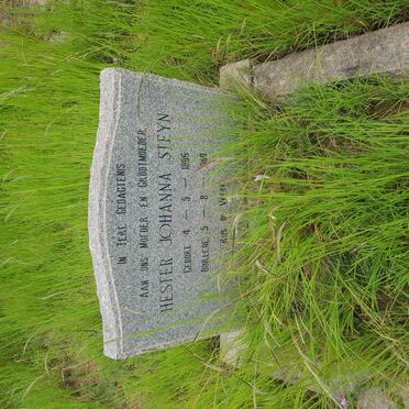 STEYN Hester Johanna 1886-1980