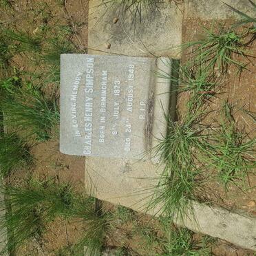 SIMPSON Charles Henry 1873-1948