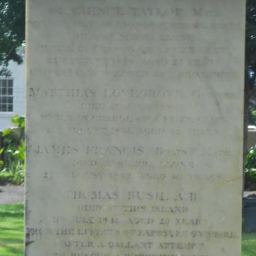 TAYLOR ? :: LOVEGROVE Matthias :: FRANCIS James :: BUSH Thomas -1841